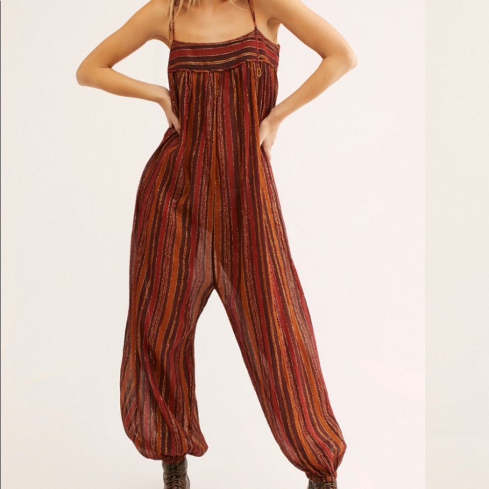 Free People Lurex Jumpsuit